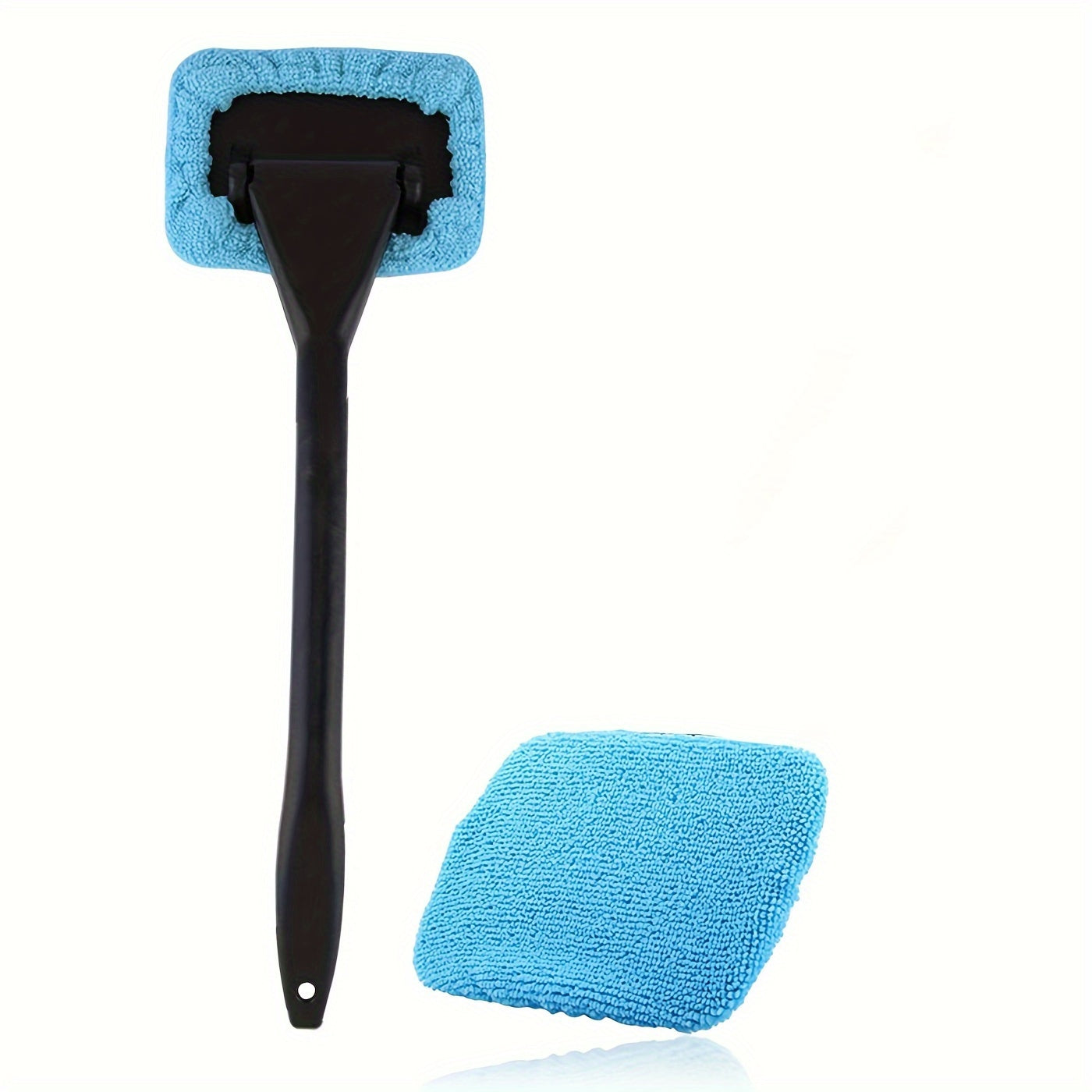 1 Set of Windshield Cleaning Brush Kit with Brush Rod/1 Simple Windshield Cleaning Brush Cloth, Easy-To-Use Wiping Tool for Cleaning And Protecting Your Windshield-Car Window Brush,Car Cleaning Wipe,Clear Car Washing Equipmen