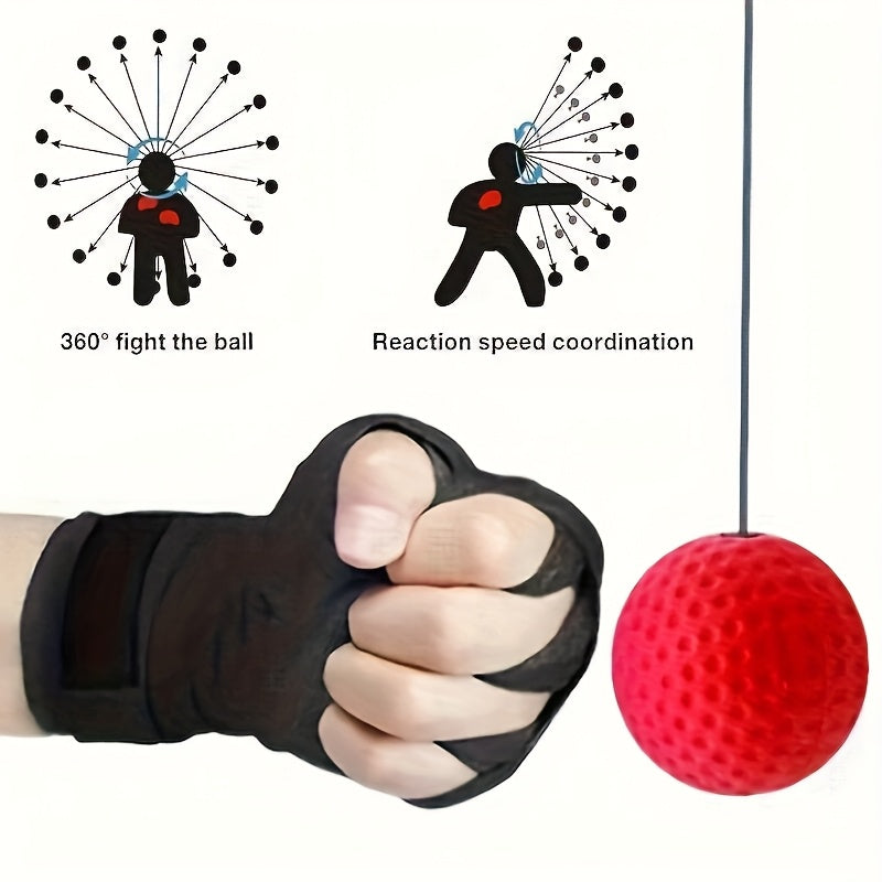 Boxing Reflex Ball, Boxing Ball with Headband, Perfect for Reaction, Agility, Punching Speed, Fight Skill and Hand Eye Coordination Training