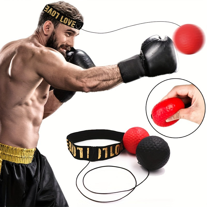 Boxing Reflex Ball, Boxing Ball with Headband, Perfect for Reaction, Agility, Punching Speed, Fight Skill and Hand Eye Coordination Training