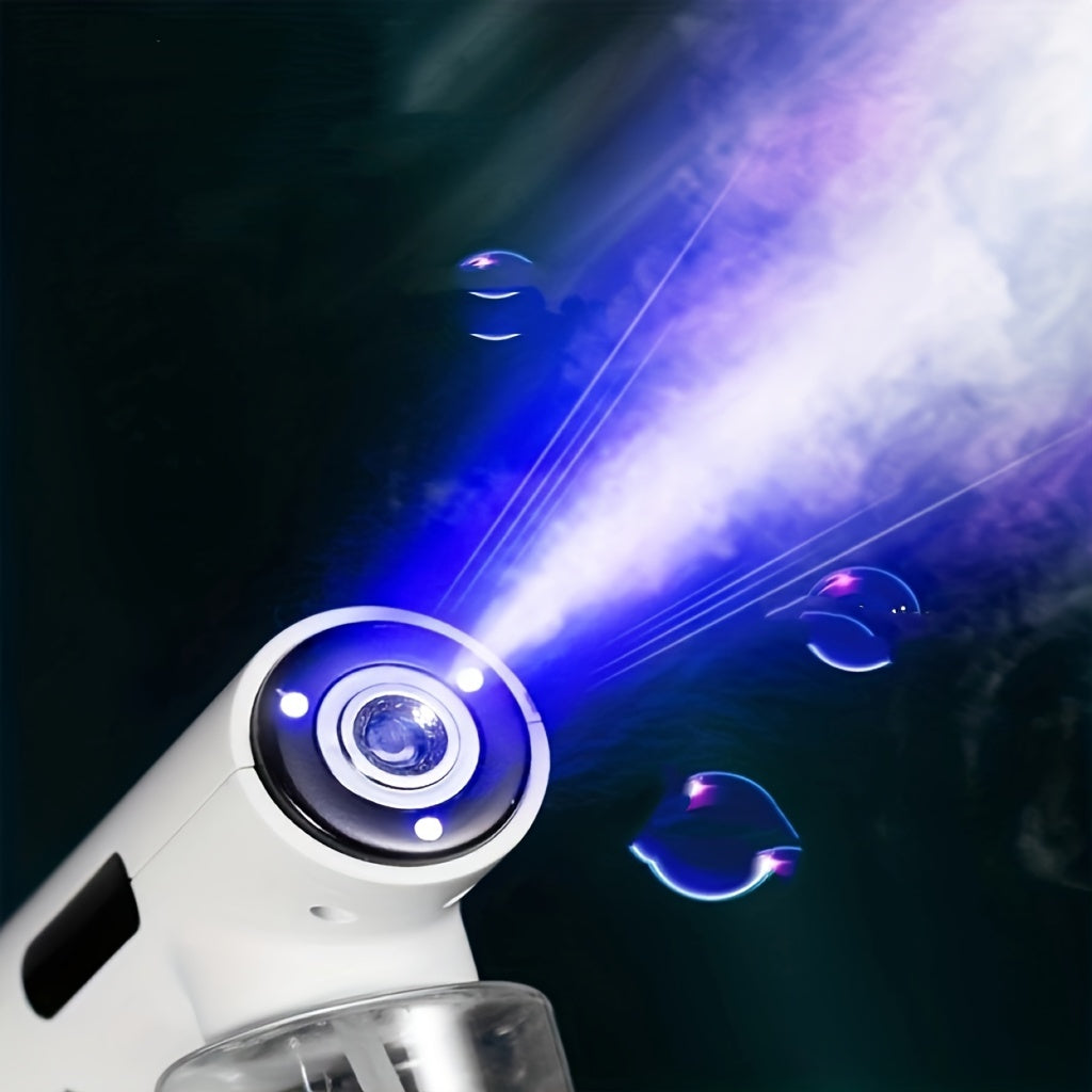 Mini-portable Charging Sprayer, 50ML Nano-blue Light Sprayer, Hand-held Powerful Sprayer, Agent Steam Battery Capacity Of 1200mAh,  Suitable For Car,school,bedroom,clothing,express Delivery And Other Disinfection