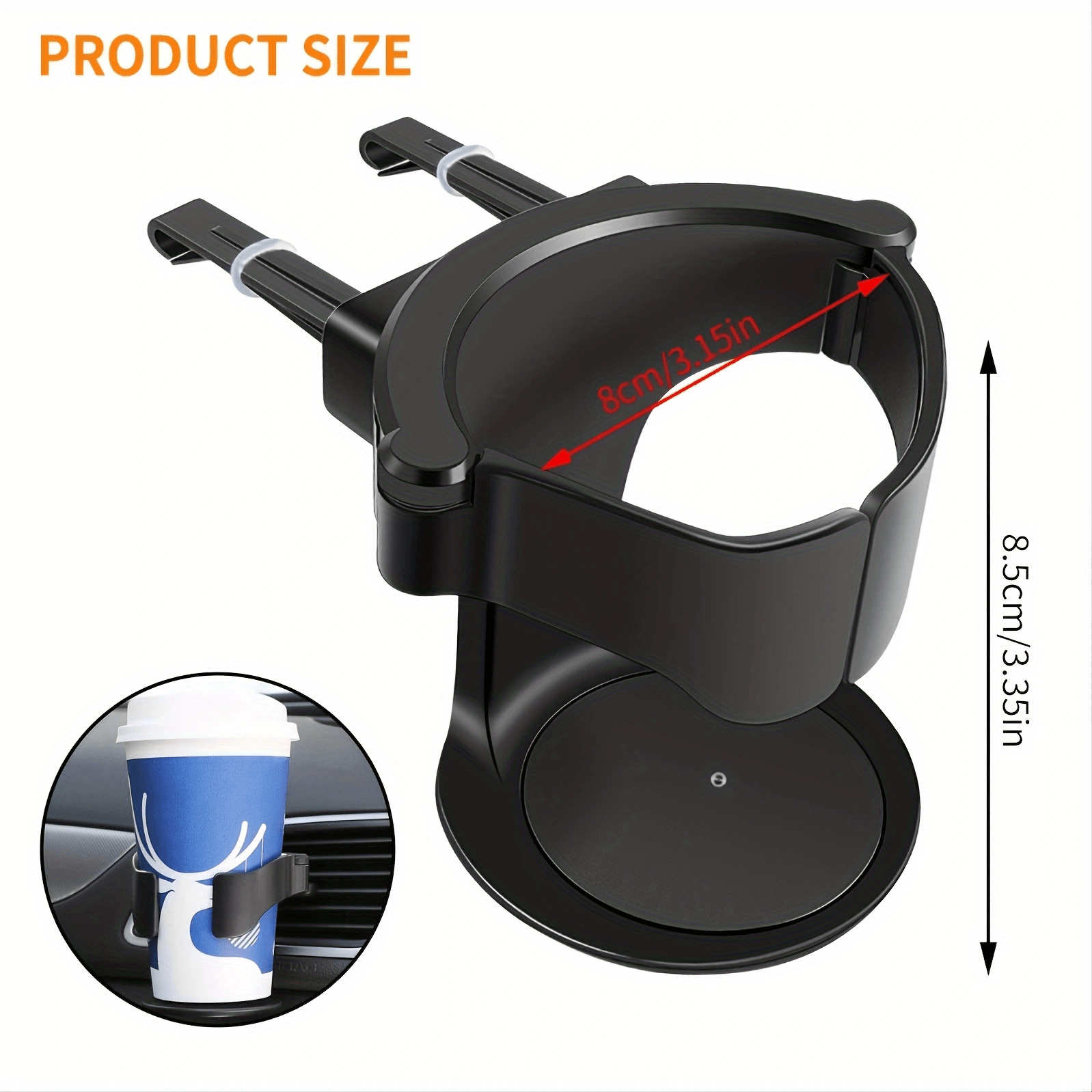 1pc Car Cup Holder Keep Drinks Securely In Place While You Drive