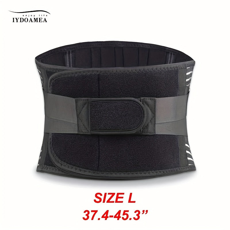 Back Support, 6 Spring Supports, Men's/Women'S Work Breathable Back Support Belt, 16 Hole Mesh Anti-slip Waist Support Belt