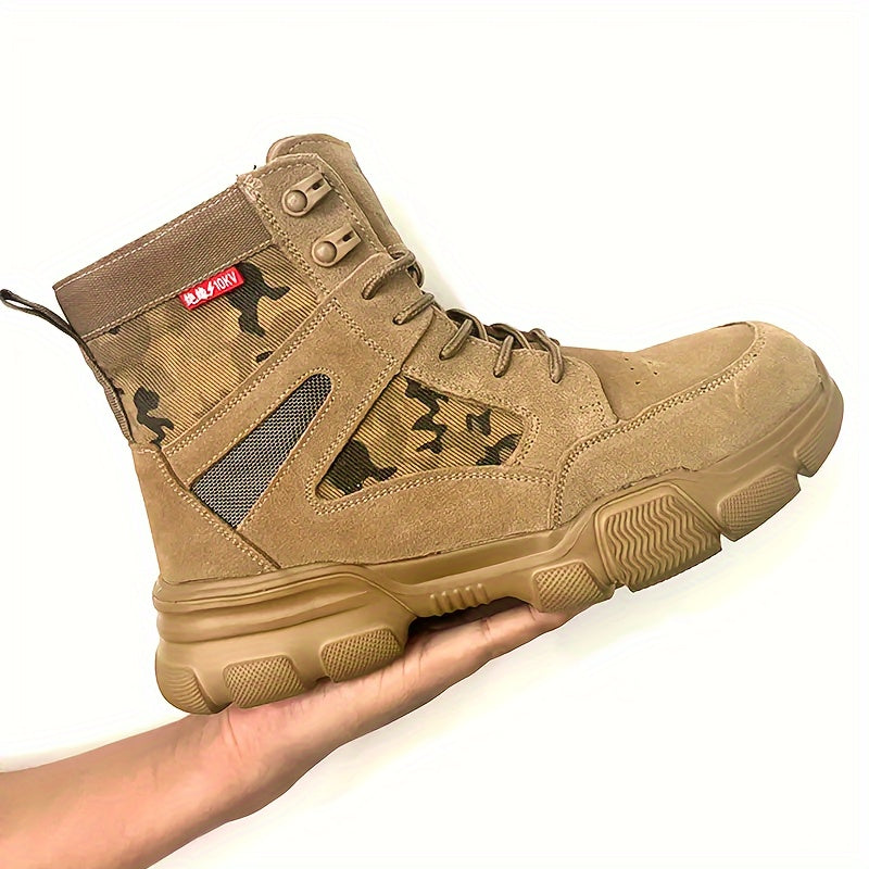 Men's Steel Toe Safety Shoes Puncture Proof Work Shoes Boots, Industrial And Construction Site, men's footwear