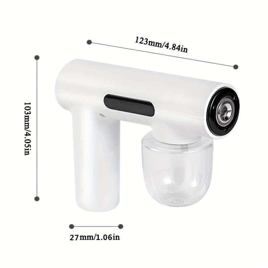Mini-portable Charging Sprayer, 50ML Nano-blue Light Sprayer, Hand-held Powerful Sprayer, Agent Steam Battery Capacity Of 1200mAh,  Suitable For Car,school,bedroom,clothing,express Delivery And Other Disinfection
