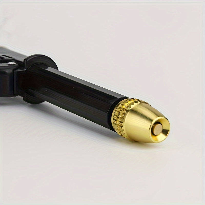 1pc Adjustable High-Pressure Water Hose Nozzle Spray - Ergonomic, Durable Plastic with Brass Fittings, Ideal for Car Washing & Pet Cleaning, Garden Hose Attachment, Pet Cleaning Accessory|Adjustable Spray|Goldtoned Accents, H