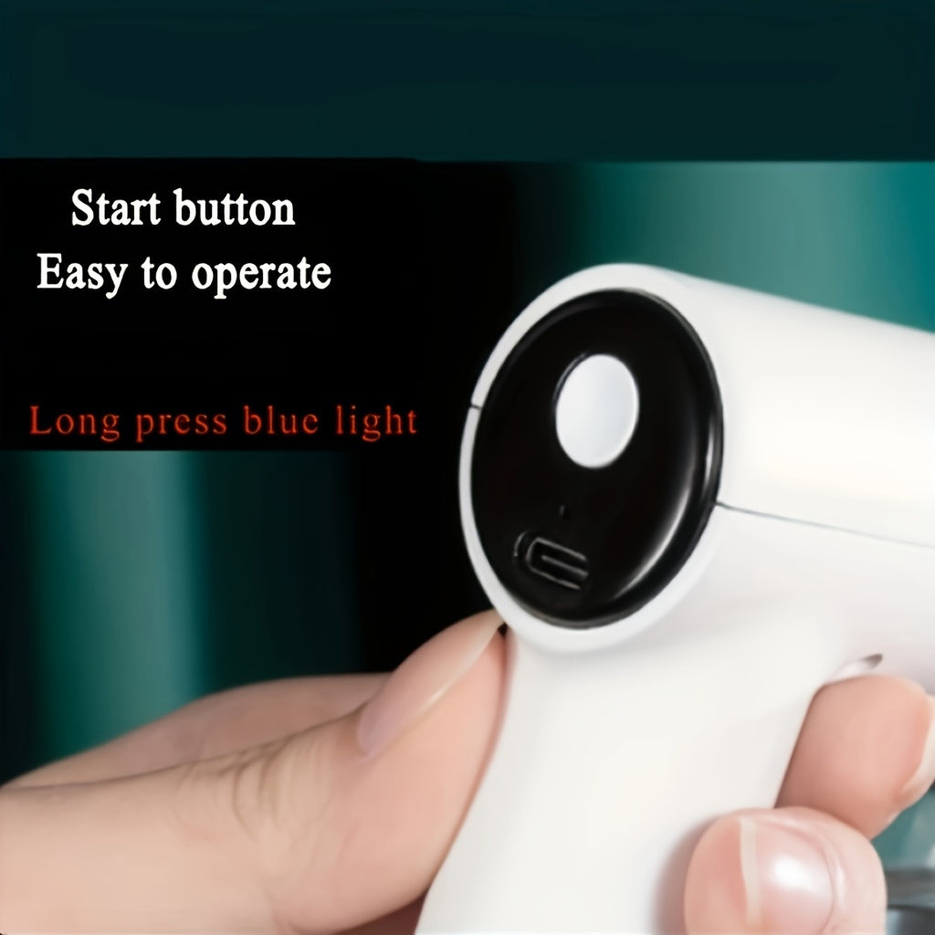 Mini-portable Charging Sprayer, 50ML Nano-blue Light Sprayer, Hand-held Powerful Sprayer, Agent Steam Battery Capacity Of 1200mAh,  Suitable For Car,school,bedroom,clothing,express Delivery And Other Disinfection