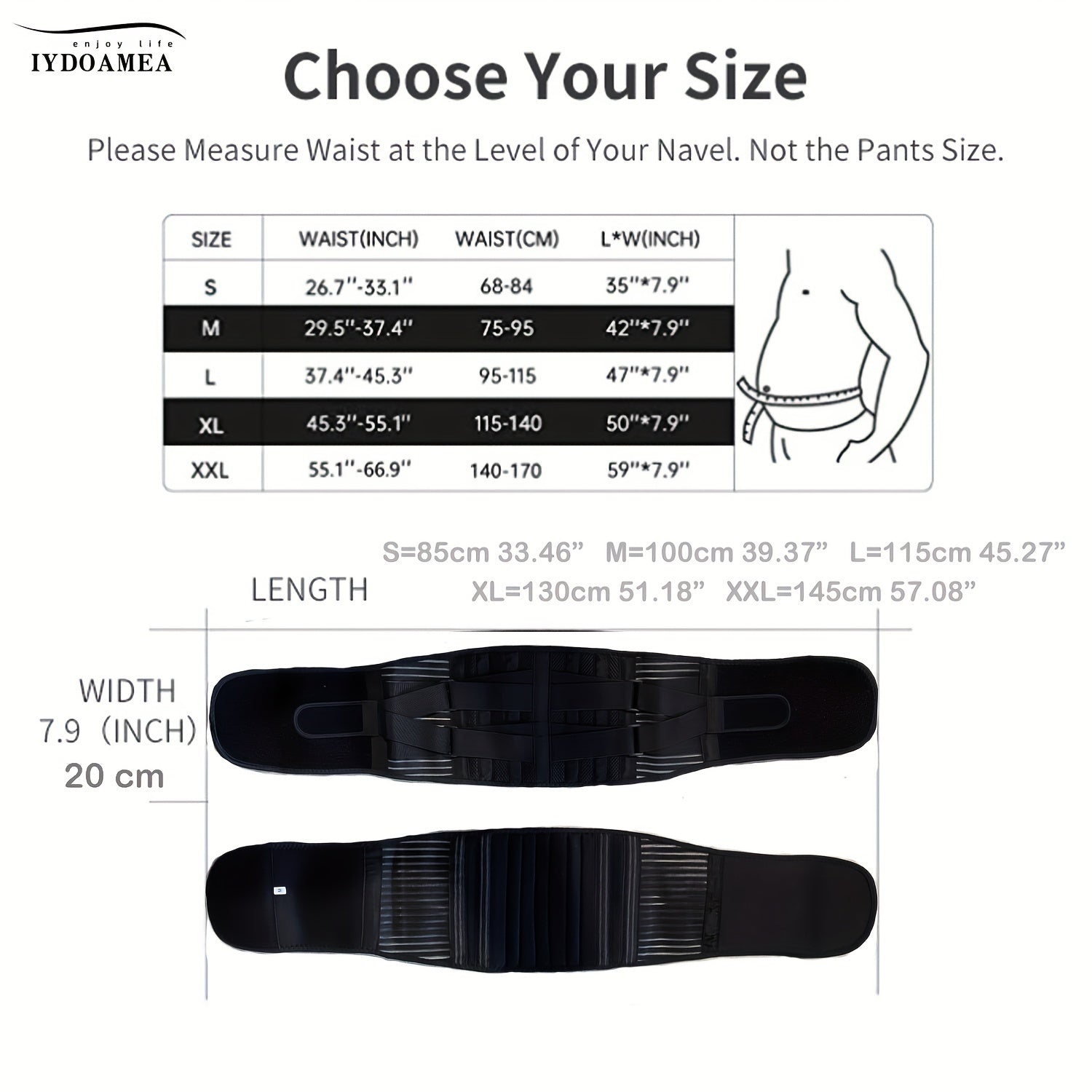 Back Support, 6 Spring Supports, Men's/Women'S Work Breathable Back Support Belt, 16 Hole Mesh Anti-slip Waist Support Belt