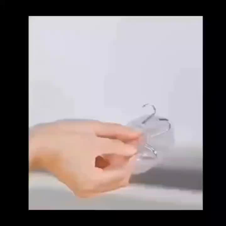 10pcs Strong Sticky Hook, Self Adhesive Wall Hook, Waterproof Hanging Hook, Bathroom Toilet Wall Traceless Storage Hook, Multifunctional Hanging Storage Wall Hook