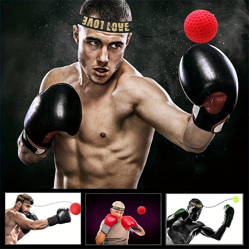 Boxing Reflex Ball, Boxing Ball with Headband, Perfect for Reaction, Agility, Punching Speed, Fight Skill and Hand Eye Coordination Training