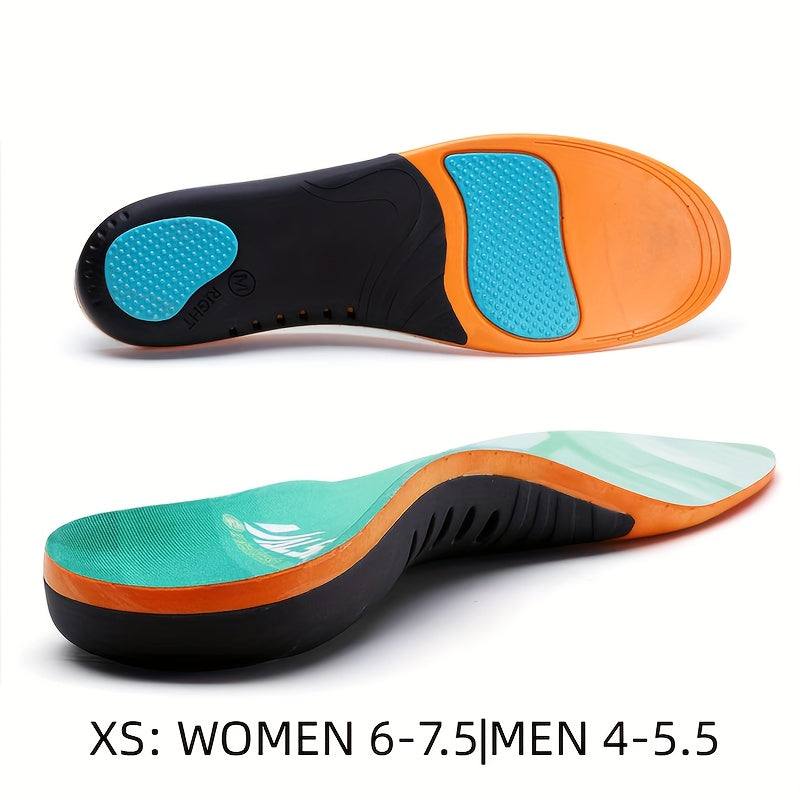 1 Pair Heavy Duty Support Insoles, Big & Tall, 220lbs+, Wide Feet, Shock Absorbing, Arch Support Gel Comfort Inserts, Distributes Pressure, Athletic Running Insole For Women And Men, Work Boots & Shoes