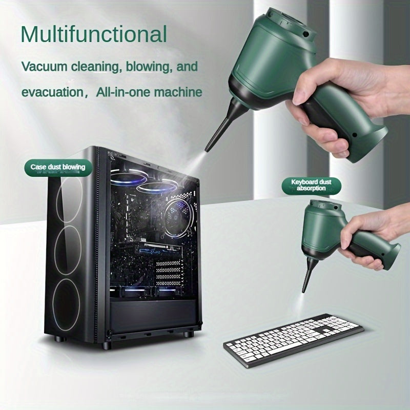 High Power Three In One Wireless Vacuum Cleaner With Extended Battery Life For Suction, Air Extraction, And Blowing At Home And In Car