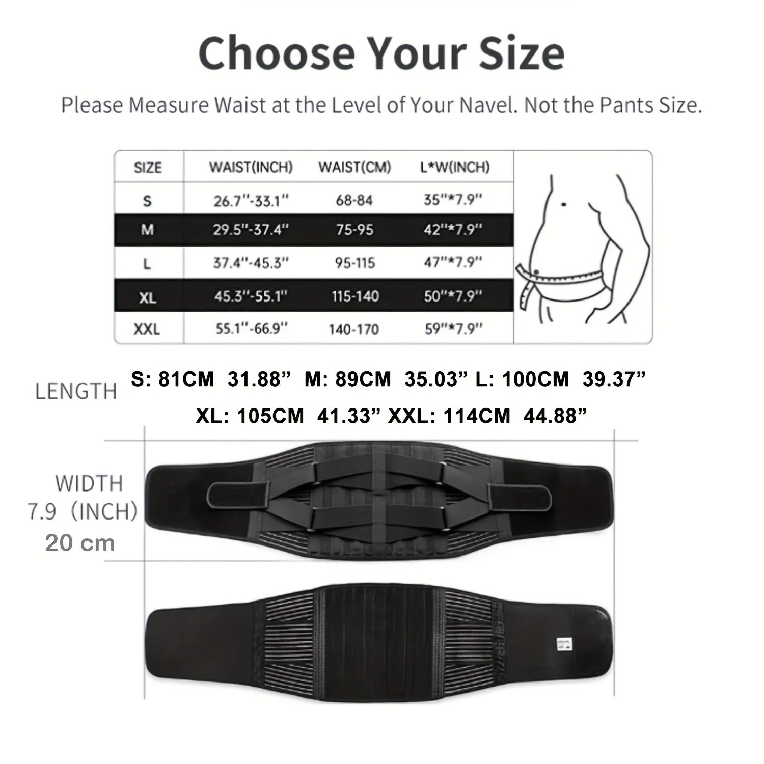 Back Support, 6 Spring Supports, Men's/Women'S Work Breathable Back Support Belt, 16 Hole Mesh Anti-slip Waist Support Belt