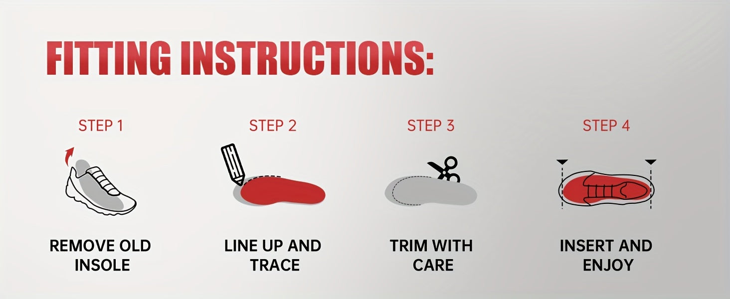 1 Pair Heavy Duty Support Insoles, Big & Tall, 220lbs+, Wide Feet, Shock Absorbing, Arch Support Gel Comfort Inserts, Distributes Pressure, Athletic Running Insole For Women And Men, Work Boots & Shoes